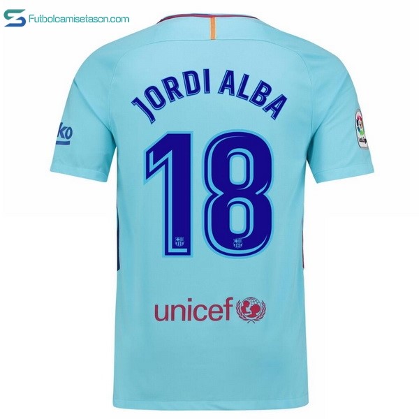 Camiseta Barcelona 2ª Jordi Alba 2017/18